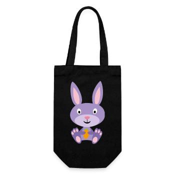 Bunny children's clothing and accessories - Gift Bag for Bottles - black - Front