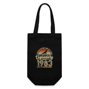 Légendaire depuis 1983 Vintage Vintage Anniversaire - Sac à bouteille - noir - Devant