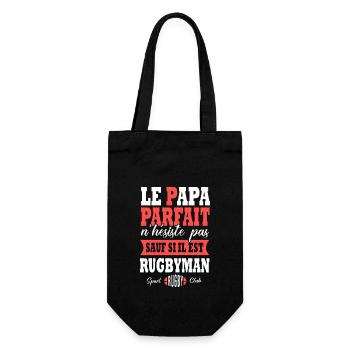 Rugby papa joueur de rugby sport rugby - Sac à bouteille - noir - Devant