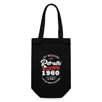1960 anniversaire retraité né en 1960 - Sac à bouteille - noir - Devant
