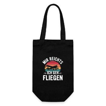 Pilot Pilots Airplane Flying Aviation - Gift Bag for Bottles - black - Front