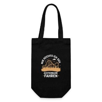 Roller Coaster Amusement Park Roller Coaster - Gift Bag for Bottles - black - Front