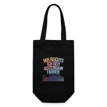 Roller Coaster Amusement Park Roller Coaster - Gift Bag for Bottles - black - Front