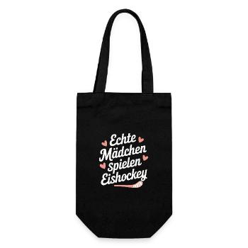 Hockey Hockey Sports Hockey Players - Gift Bag for Bottles - black - Front
