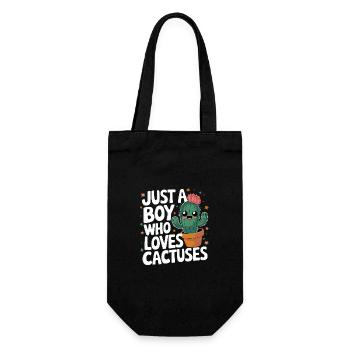 Cactus Cacti Desert Plant - Gift Bag for Bottles - black - Front