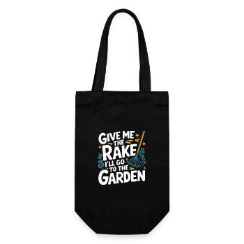 Gardener Garden Plants Gardening - Gift Bag for Bottles - black - Front