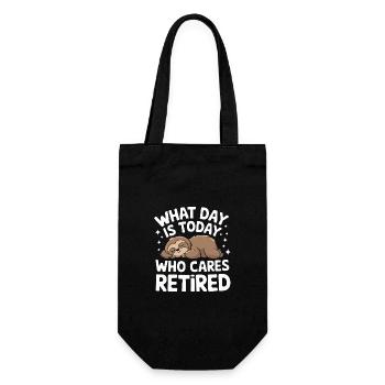 Retirees Retirement Pension Retirement - Gift Bag for Bottles - black - Front