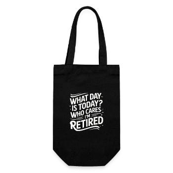 Retirees Retirement Pension Retirement - Gift Bag for Bottles - black - Front