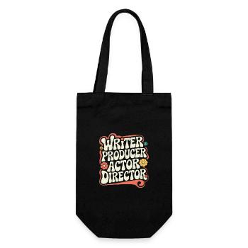 Filmmaker Film Director Cinematographer Film - Gift Bag for Bottles - black - Front