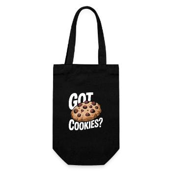 Cookies Cookie Biscuits Biscuits Chocolate - Gift Bag for Bottles - black - Front