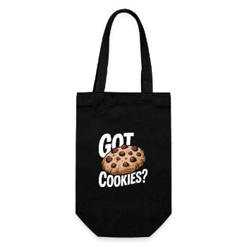 Cookies Cookie Biscuits Biscuits Chocolate - Gift Bag for Bottles - black - Front