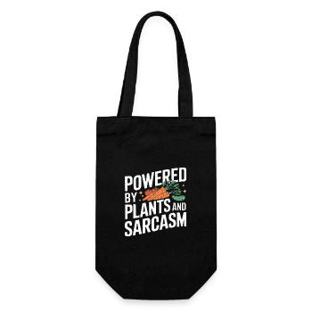Vegetarian Vegan Veggie Vegetarian - Gift Bag for Bottles - black - Front