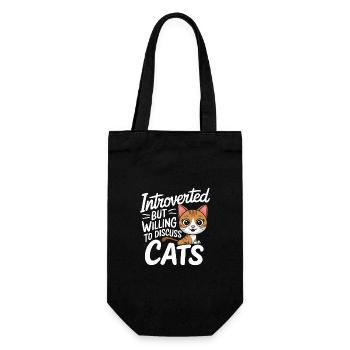 Introvert, antisocial, introvert - Gift Bag for Bottles - black - Front
