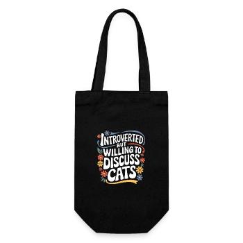 Introvert, antisocial, introvert - Gift Bag for Bottles - black - Front
