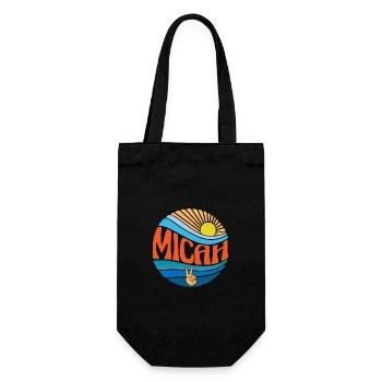 Micah Hemd Vintage Sunset Micah Groovy Tie Dye - Geschenkbeutel für Flaschen - Schwarz - Vorne