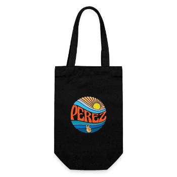 Perez Hemd Vintage Sunset Perez Groovy Tie Dye - Geschenkbeutel für Flaschen - Schwarz - Vorne
