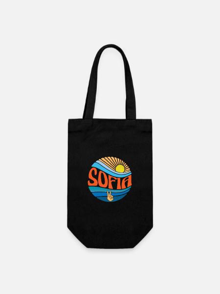 Chemise Sofia Vintage Sunset Sofia Groovy Tie Dye - Sac à bouteille - noir