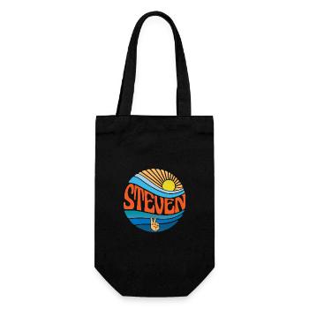Steven Shirt Vintage Sunset Steven Groovy Tie Dye - Sac à bouteille - noir - Devant