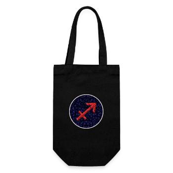 Saggitarius - Gift Bag for Bottles - black - Front