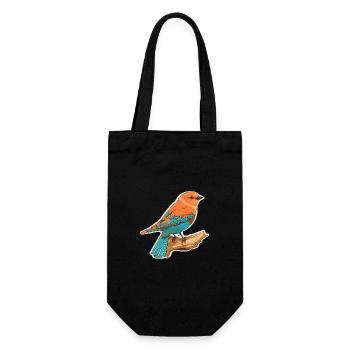 Fantasy bird - Gift Bag for Bottles - black - Front