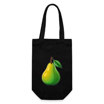 Une poire - Sac à bouteille - noir - Devant