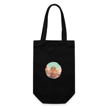Capybara Skateboard Hawaii - Sac à bouteille - noir - Devant