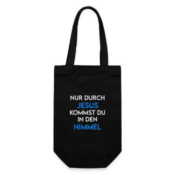 Jesus Christus / Christliches Geschenk - Geschenkbeutel für Flaschen - Schwarz - Vorne