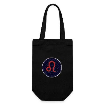 Leo - Gift Bag for Bottles - black - Front
