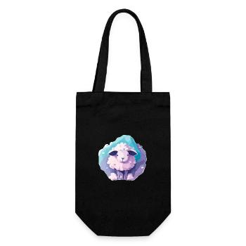 Sleeping sheep - Gift Bag for Bottles - black - Front