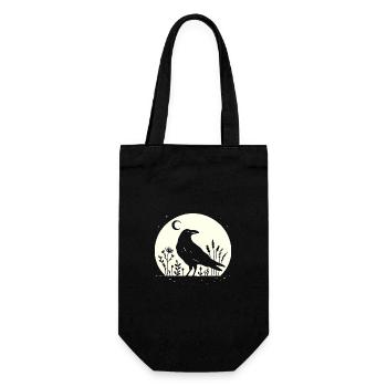 Follow Dreams Face Nightmares Raven - Gift Bag for Bottles - black - Front