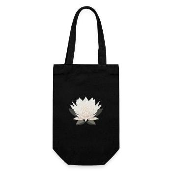 Lotus - Gift Bag for Bottles - black - Front