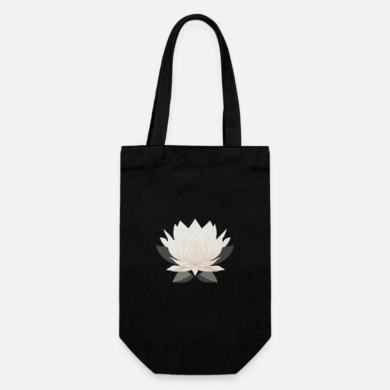 Lotus - Gift Bag for Bottles - black