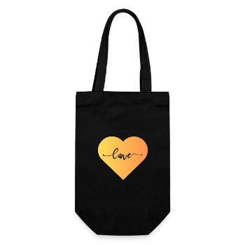Dog Dog Person Dog Lover - Gift Bag for Bottles - black - Front