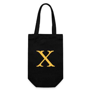 X - Gift Bag for Bottles - black - Front