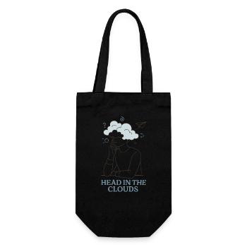 La tête dans les nuages - Sac à bouteille - noir - Devant