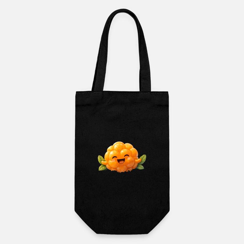 Fröhliche Moltebeere - Geschenk des Weiten Nordens - Geschenkbeutel für Flaschen - Schwarz