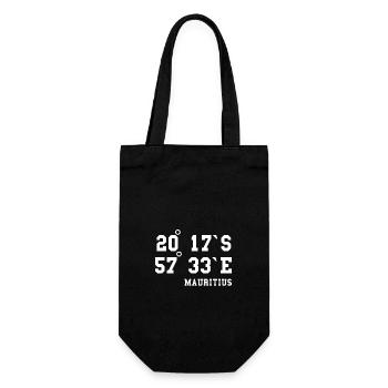 Mauritius Coordinates Holiday Design Idea - Gift Bag for Bottles - black - Front