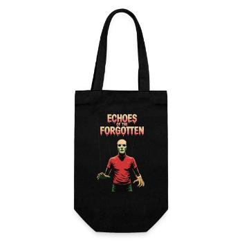 Echoes of the Forgotten – Düsteres Horror-Design - Geschenkbeutel für Flaschen - Schwarz - Vorne