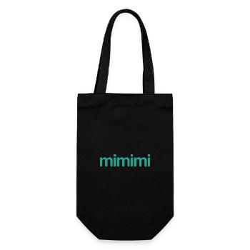 MIMIMI- farbig - Geschenkbeutel für Flaschen - Schwarz - Vorne