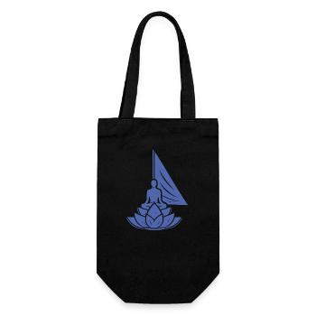 Meditation Sailboat Lotus Inner Peace - Gift Bag for Bottles - black - Front