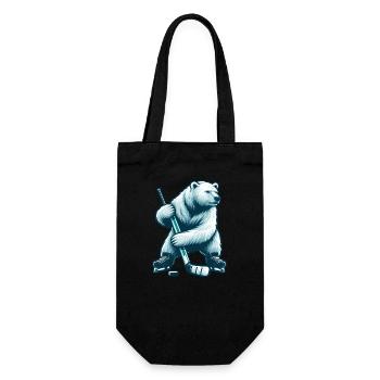 Ours polaire Ours polaire Hockey Sports de hockey sur glace - Sac à bouteille - noir - Devant