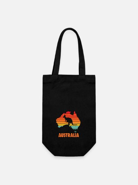 Australia - Geschenkbeutel für Flaschen - Schwarz