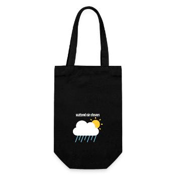 averses de pluie éparses - averses de pluie occasionnelles - Sac à bouteille - noir - Devant