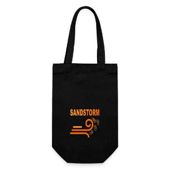 SANDSTORM - Gift Bag for Bottles - black - Front