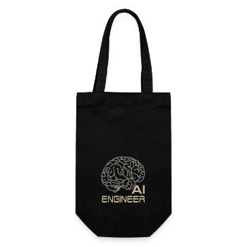 AI ENGINEER - Gift Bag for Bottles - black - Front