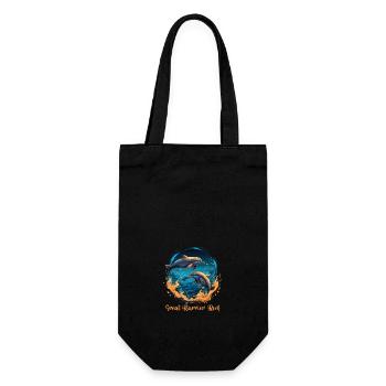 Great Barrier Reef Dolphins - Geschenkbeutel für Flaschen - Schwarz - Vorne