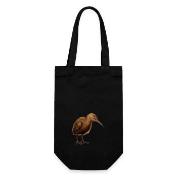Mignon oiseau kiwi - Sac à bouteille - noir - Devant