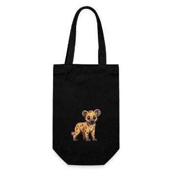 Super Cute Hyenas Baby - Geschenkbeutel für Flaschen - Schwarz - Vorne