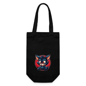 Super cute tasmanian Devil retro style - Gift Bag for Bottles - black - Front