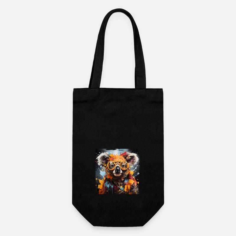 Koala Graffiti - Geschenkbeutel für Flaschen - Schwarz